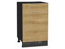 Шкаф нижний с 1-ой дверцей и ящиком Терра W Ель Карпатская Graphite 816*500*478