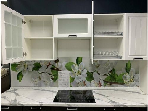 Модульный кухонный гарнитур Прага-02 белое дерево 2140x2800x600 фото 5