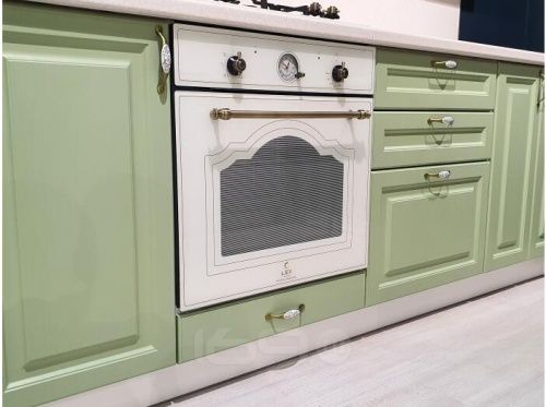 Модульный кухонный гарнитур Ницца-02 Зеленый | 330 см фото 3