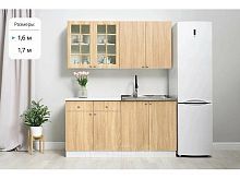 Кухонный гарнитур Техно-1 дуб сонома 2140x1600x600