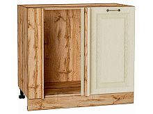 Шкаф нижний угловой Ницца Дуб крем/Дуб Вотан 816*890*478