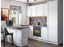 Модульный кухонный гарнитур Лофт-06 white silk 2140x2600x600