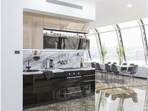 Модульный кухонный гарнитур Фьюжн-01 angel, gallant 2340x2300x600