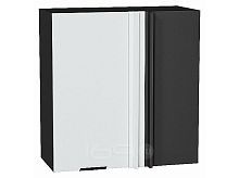 Шкаф верхний прямой угловой Евро Белый / Graphite 716*690*345