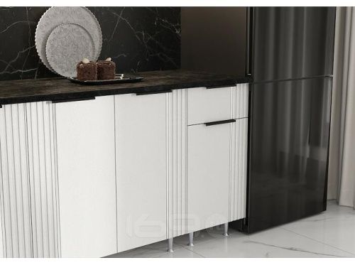 Кухонный гарнитур Виктория пластер бьянко 2168x2000x600 фото 2