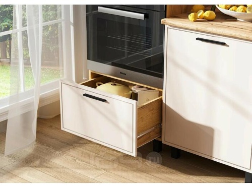 Кухонный гарнитур Бьянка кашемир 2500x3000x600 фото 2