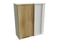 Шкаф ВУ709 с 1-ой дверью Беверли БЕЛ/Дуб Шампань Ф36Н