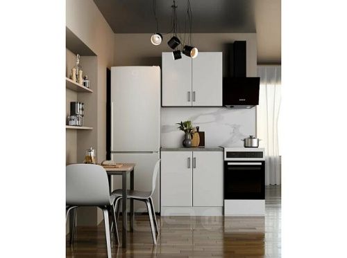 Кухонный гарнитур Уют белый 2155x800x600 фото 2