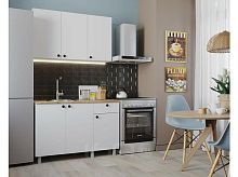 Кухонный гарнитур Деми белый 2090x1200x600