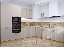 Модульный кухонный гарнитур Квадро-02 кашемир 2140x2400/2150x600