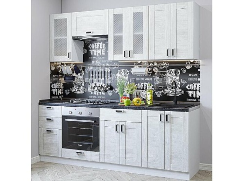 Модульный кухонный гарнитур Лофт-01 nordic oak 2140x2200x600