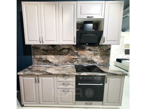 Модульный кухонный гарнитур Ницца Royal-01 Серый | 240 см фото 4