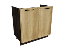 Шкаф М800 с 2-мя дверцами Беверли ДБК/Дуб Шампань Ф50
