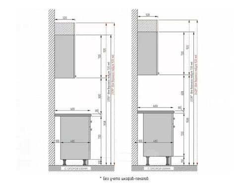 Модульный кухонный гарнитур Евро белый 2500x2400/1890x600 фото 6