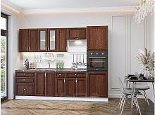Модульный кухонный гарнитур Шале-02 brown dreamline 2140x2700x600