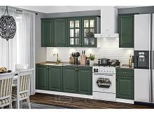 Кухонный гарнитур Престиж зелёный 2140x2000x600
