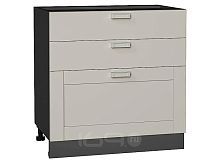 Шкаф нижний с 3-мя ящиками Лофт Grey Silk/Graphite 816*800*480