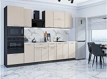 Модульный кухонный гарнитур Квадро-01 кашемир 2140x3000x600