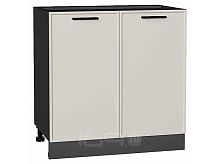 Шкаф нижний с 2-мя дверцами Фрейм Cream Silk Graphite 816*800*484