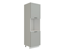 Шкаф П600 с 2-мя дверцами под духовку Глетчер БЕЛ/ГНР Ф46