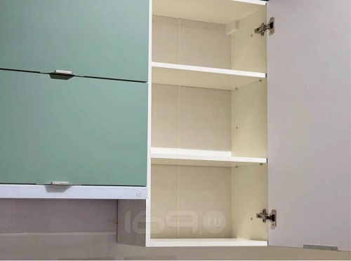 Модульный кухонный гарнитур Фьюжн silky mint 2330x2200x600 фото 2