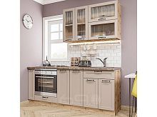 Модульный кухонный гарнитур Барселона-03 кашемир 2140x2000x600