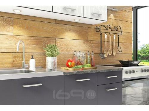 Кухонный гарнитур Бланка спринт, антрацит 2154x2000x600 фото 3