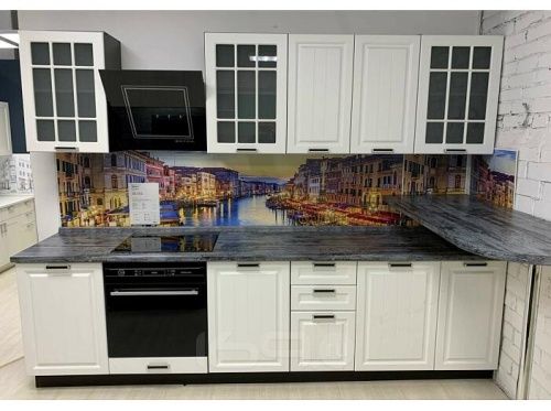 Модульный кухонный гарнитур Прага-01 белое дерево 2140x2600x600 фото 5