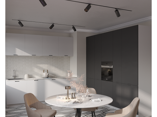 Модульный кухонный гарнитур Евро антрацит 2336x2404/2600x600 фото 2