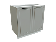 Шкаф Н800 с 2-мя дверцами Глетчер БЕЛ/ГНР Ф50