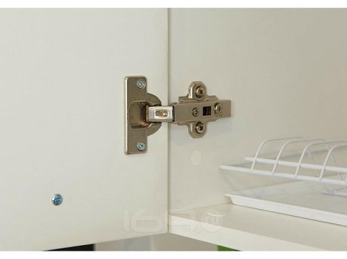 Модульный кухонный гарнитур Логика-01 дуб галифакс, белый глянец 2040x1400x600 фото 3