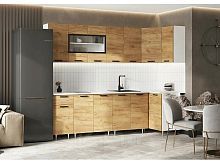 Кухонный гарнитур Рио дуб крафт 2140x2600/1000x600