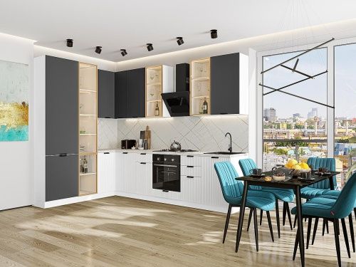 Евро Лайн-07 Антрацит/Белый