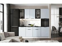 Кухонный гарнитур Николь браш деним блю 2140x2200x600