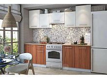 Кухонный гарнитур Бланка ваниль, амбер 2155x2385x600