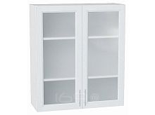 Шкаф верхний с 2-мя остекленными дверцами Сканди White Softwood/Белый 920*800*320