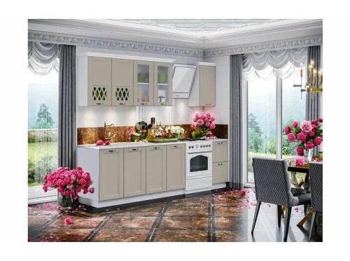 Кухонный гарнитур Милано шарли мокко 2140x2000x600