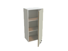 Шкаф В459 с 1-ой дверью Эстетик БЕЛ/Порт-Ройал Ф60Н