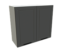 Шкаф В800 с 2-мя дверцами Глетчер БЕЛ/МРН Ф50