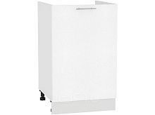 Шкаф нижний под мойку с 1-ой дверцей Валерия-М НМ 600 Белый металлик-Белый