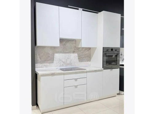 Модульный кухонный гарнитур Фьюжн silky light grey 2336x2200x600