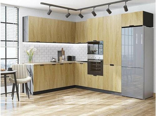 Модульный кухонный гарнитур Евро 2140x2150/2800x600