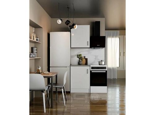 Кухонный гарнитур Уют белый 2155x600x600 фото 2