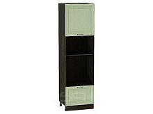 Шкаф пенал с 1-ой дверцей и ящиком под технику Ницца Дуб оливковый/Graphite 2132*600*574