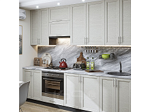 Модульный кухонный гарнитур Сканди-03 cappuccino softwood 2340x2600x600