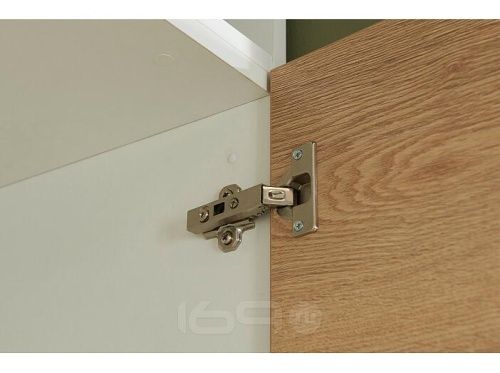 Модульный кухонный гарнитур Логика-01 дуб галифакс, белый глянец 2040x1400x600 фото 2